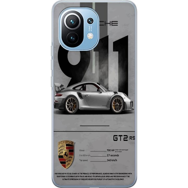 Xiaomi Mi 11 Gjennomsiktig deksel Porsche 911