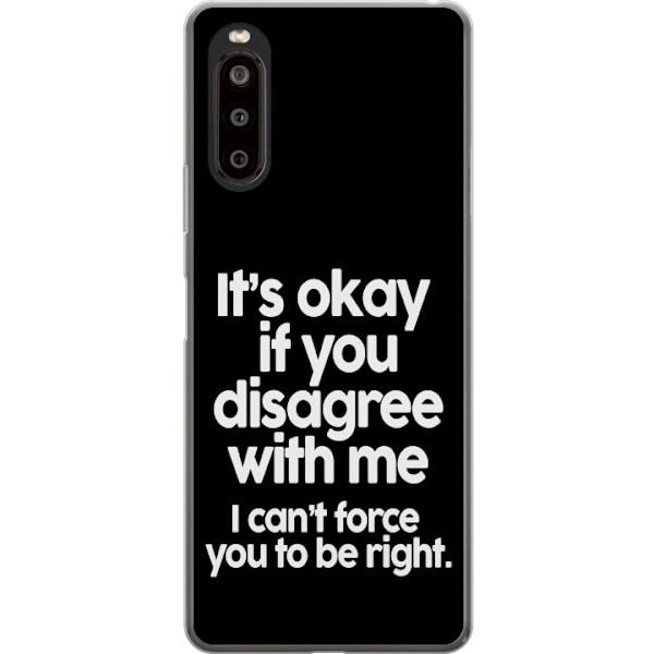 Sony Xperia 10 II Gennemsigtig cover Tekst