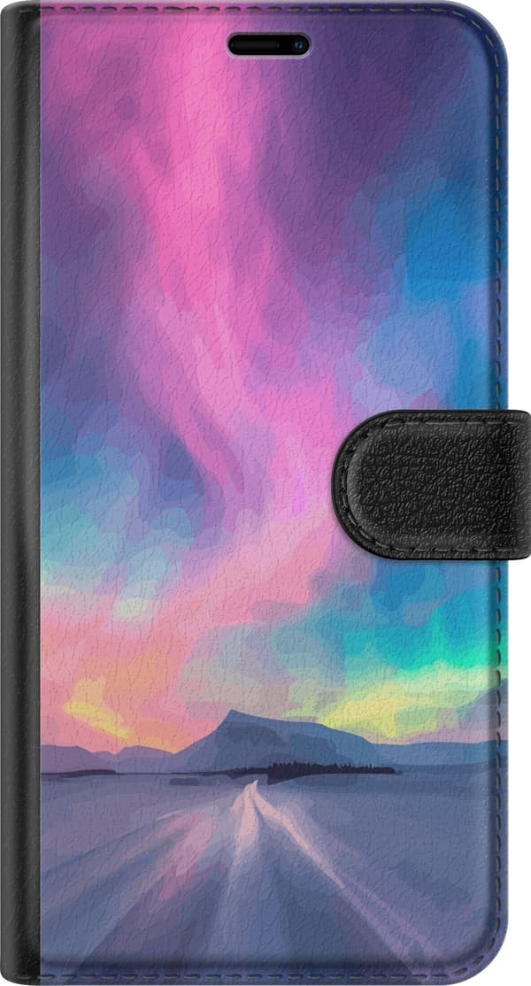 Kompatibelt Plånboksfodral till Samsung Galaxy S21 Norrsken