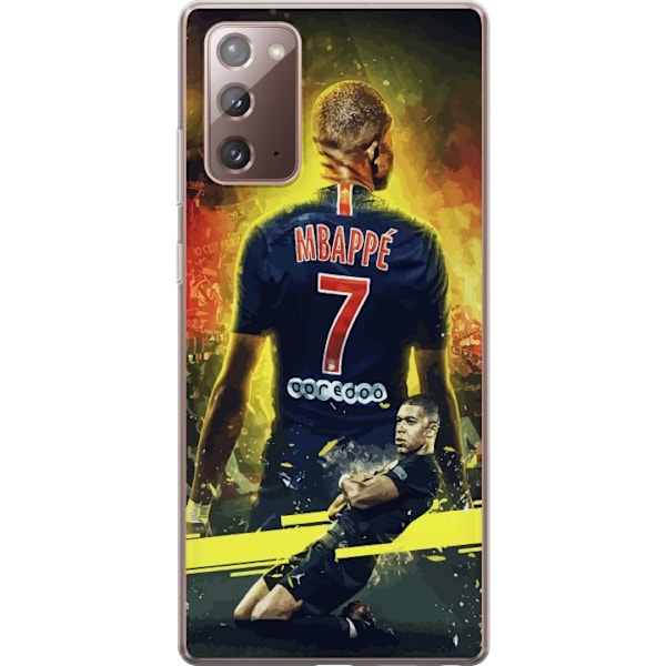 Samsung Galaxy Note20 Genomskinligt Skal Kylian Mbappé