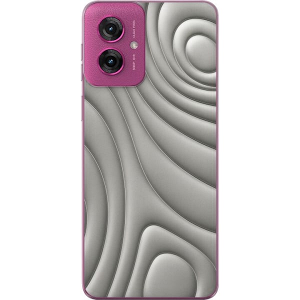 Motorola Moto G55 Läpinäkyvä kuori Hopea-aallot