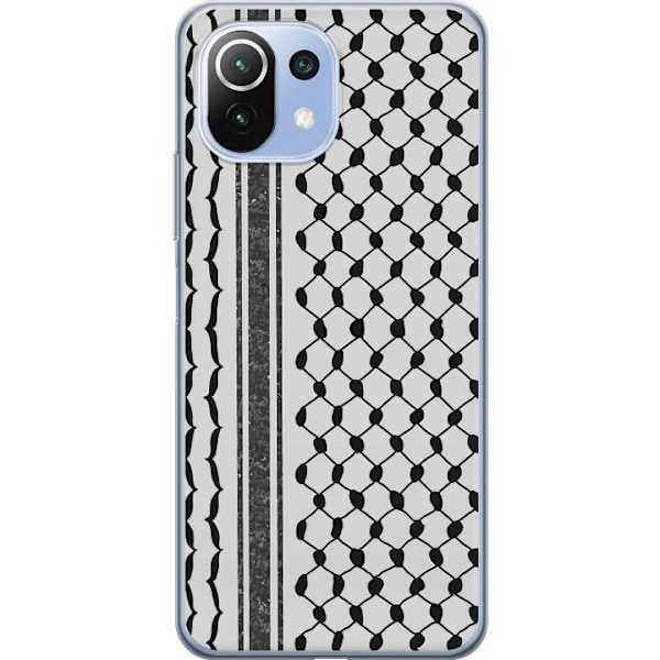 Xiaomi Mi 11 Lite Genomskinligt Skal Palestinskt mönster – inspirerat av keffiyeh-tyg i traditionell stil