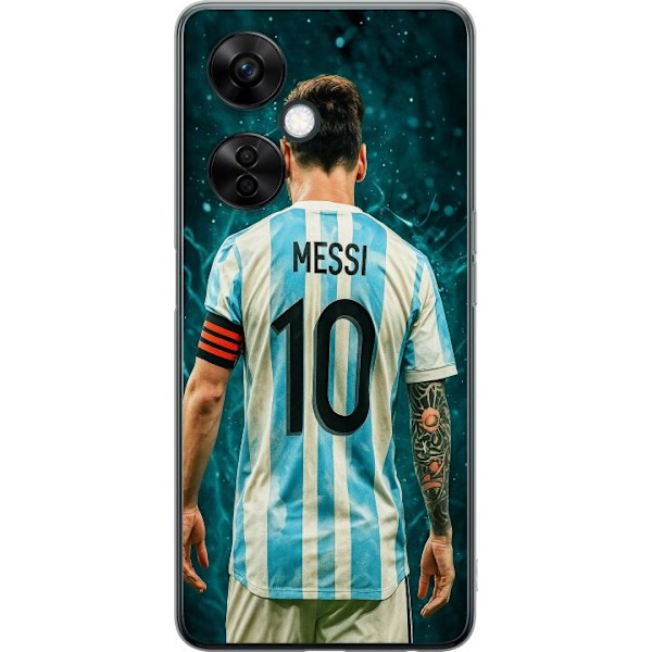 OnePlus Nord CE3 Läpinäkyvä kuori Messi
