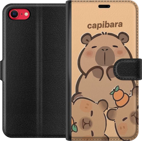 Kompatibelt Lommeboketui til Apple iPhone 8 Capybara kawaii figur søt trendy samler