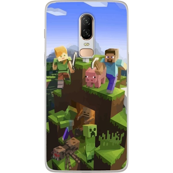 OnePlus 6 Gjennomsiktig deksel Minecraft