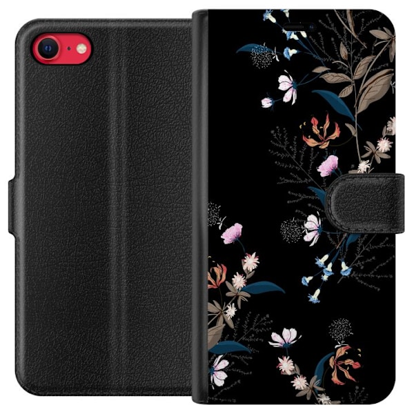 Apple iPhone SE (2020) Tegnebogsetui Blomster