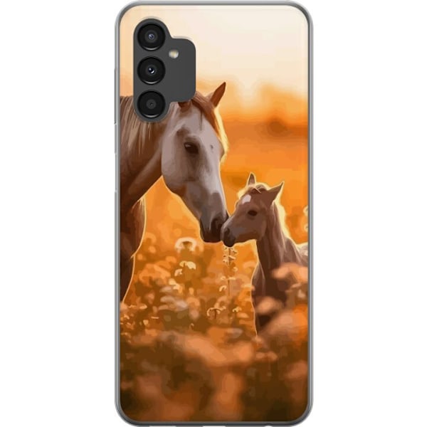 Samsung Galaxy A04s Läpinäkyvä kuori Hevoset