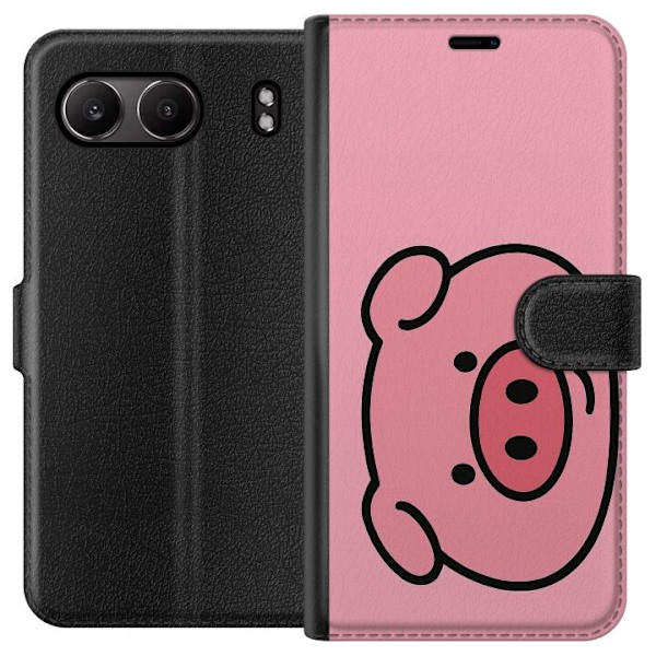 OnePlus Nord 4 Lompakkokotelo Kawaii Piggy