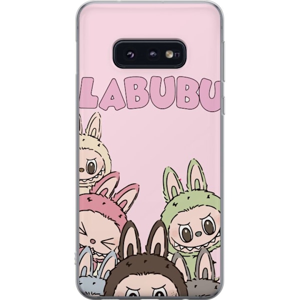 Samsung Galaxy S10e Genomskinligt Skal Labubu Pop Mart Karaktärer Figurer Samlarobjekt Populär Figurserie Design Pop Mart Toy Art Motiv