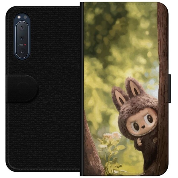 Sony Xperia 5 II Lompakkokotelo Labubu Graffiti Vibes – Katu