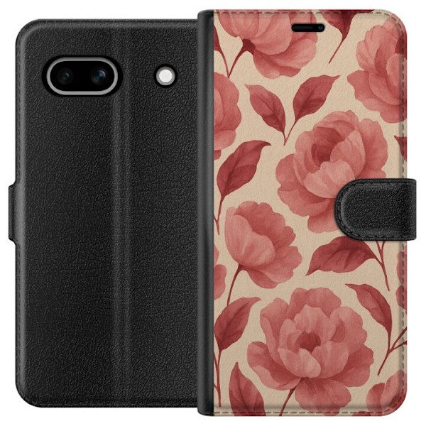 Google Pixel 7a Lompakkokotelo Ruusun Kukinta