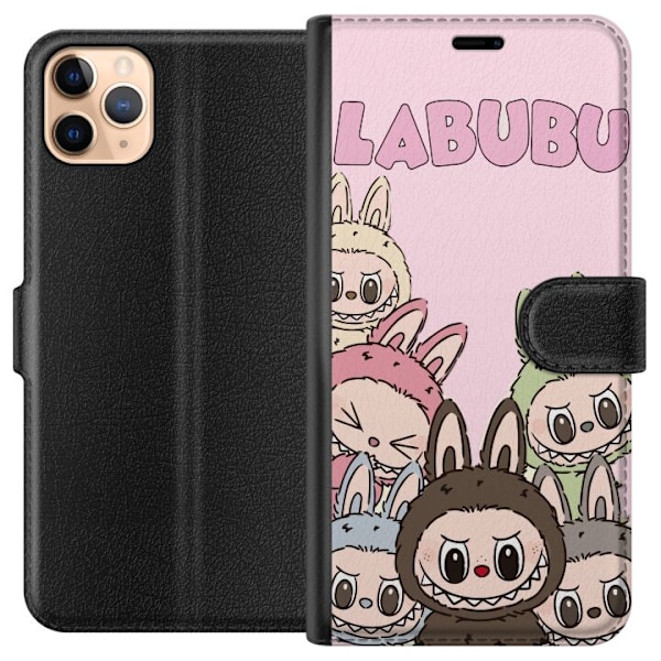 Apple iPhone 11 Pro Max Lompakkokotelo Labubu Classics