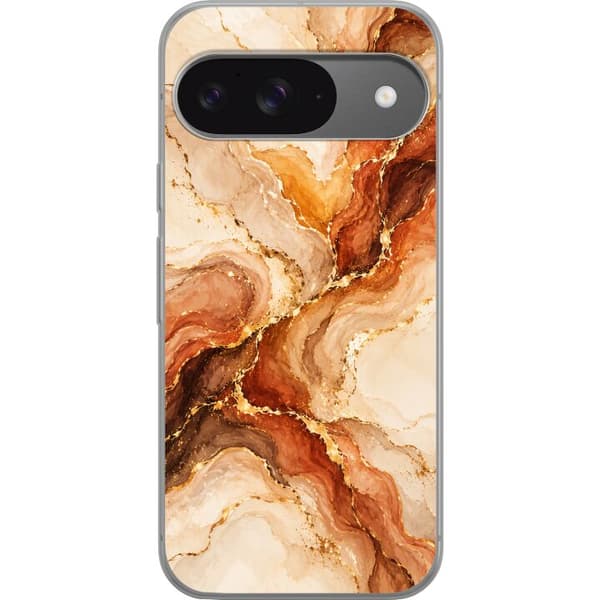 Kompatibelt Mobildeksel til Google Pixel 9 Pro Høstagat beige