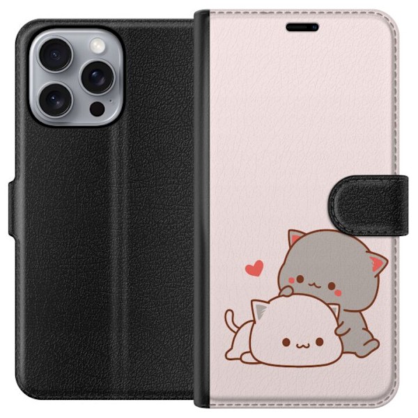 Apple iPhone 16 Pro Max Tegnebogsetui Kawaii Kat