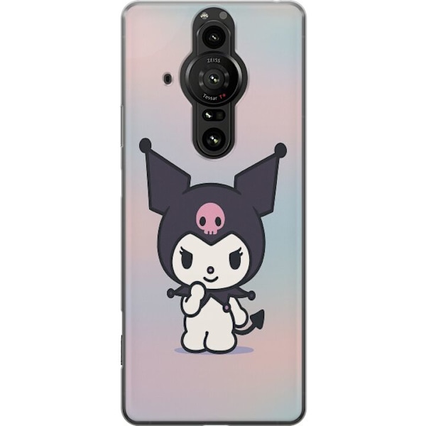 Sony Xperia Pro-I Läpinäkyvä kuori Kawaii Sanrio Kuromi