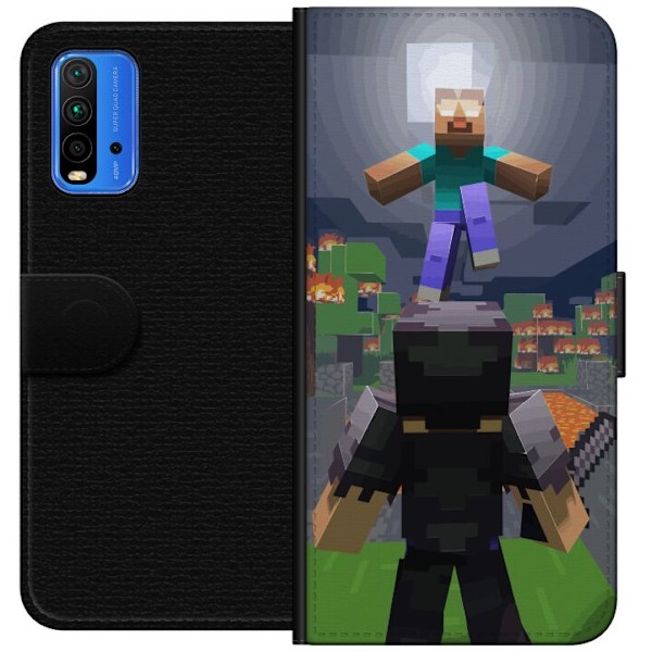 Xiaomi Redmi Note 9 4G Lommeboketui Minecraft