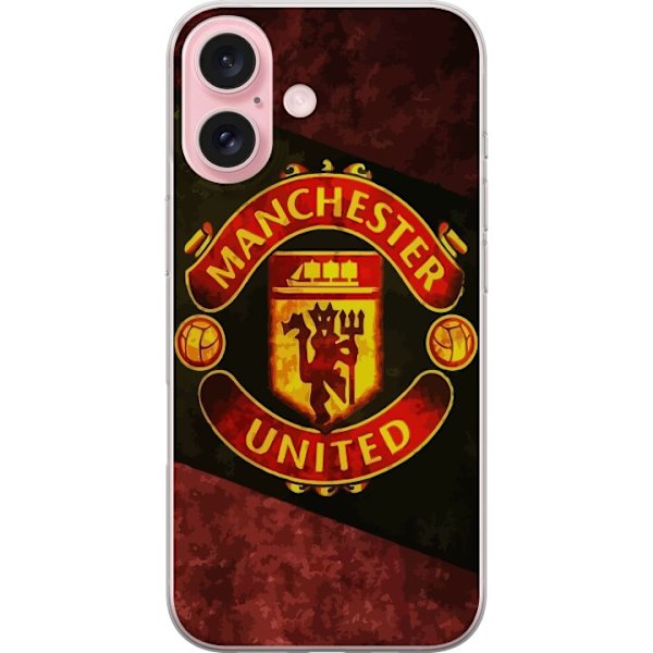 Apple iPhone 16 Gennemsigtig cover Manchester United