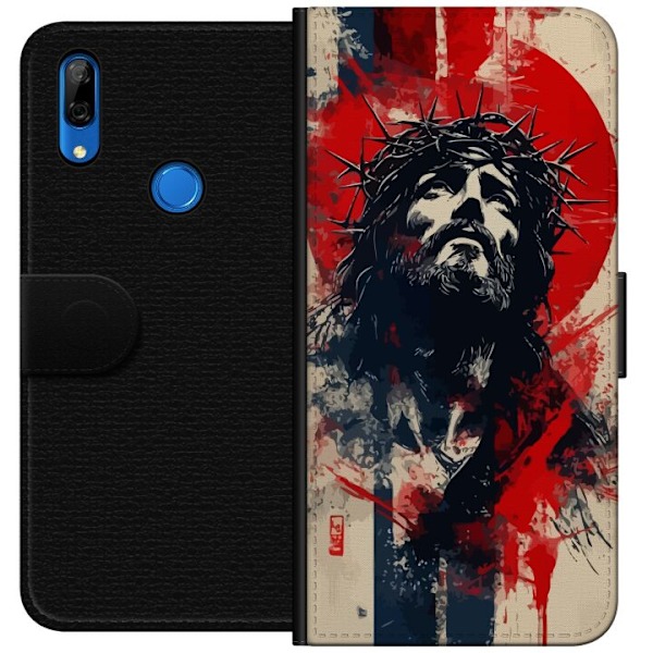 Huawei P Smart Z Lompakkokotelo Jeesus ristillä - kristilline