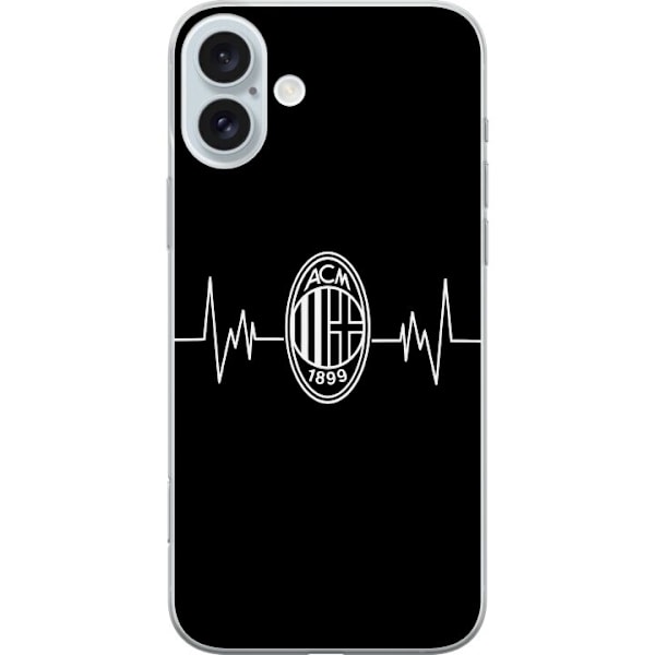 Apple iPhone 16 Plus Gjennomsiktig deksel AC Milan