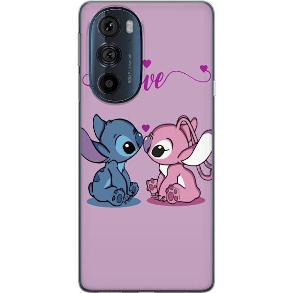 Motorola Edge 30 Pro Läpinäkyvä kuori Lilo & Stitch – Ang