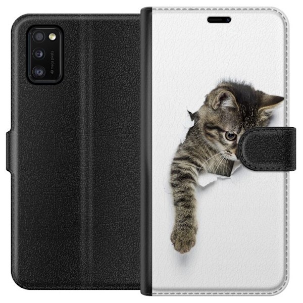 Samsung Galaxy A41 Plånboksfodral Curious Kitten