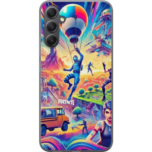 Kompatibelt Mobildeksel til Samsung Galaxy A24 4G Fortnite vs Minecraft