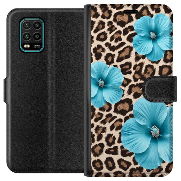 Kompatibelt Plånboksfodral till Xiaomi Mi 10 Lite 5G Brun blomsterleopard brun