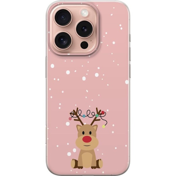 Apple iPhone 16 Pro Gennemsigtig cover Rensdyr Rudolf