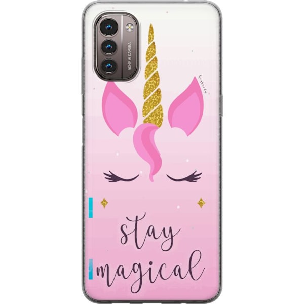 Nokia G21 Genomskinligt Skal Unicorn Face