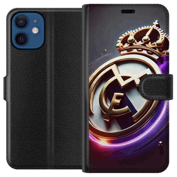 Kompatibelt Plånboksfodral till Apple iPhone 12 mini Real Madrid CF