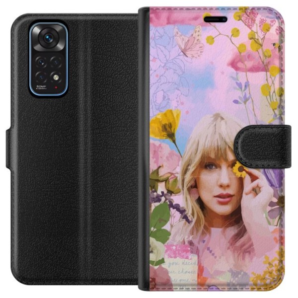 Xiaomi Redmi Note 11 Plånboksfodral Taylor Swift - Blomma