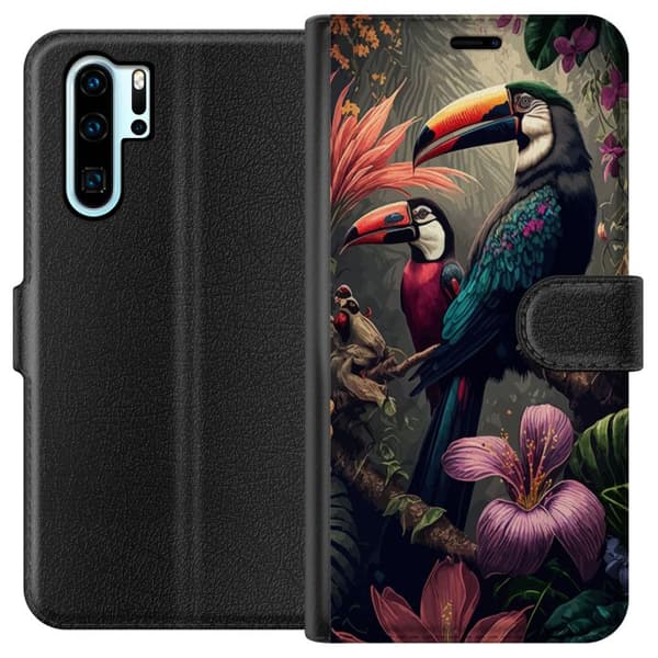 Kompatibelt Lommeboketui til Huawei P30 Pro Tropisk