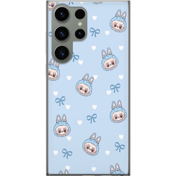 Samsung Galaxy S23 Ultra Läpinäkyvä kuori Labubu Tuli Henki