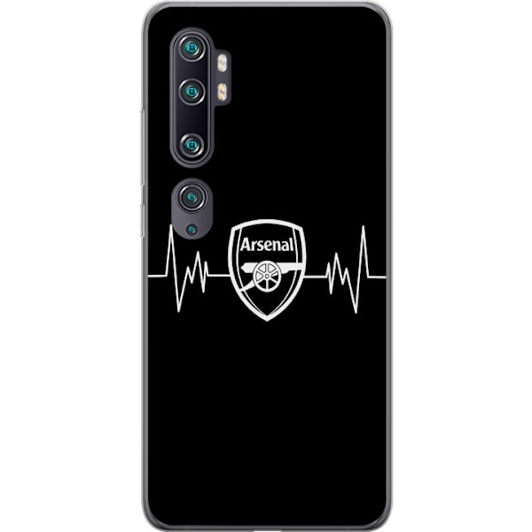 Xiaomi Mi Note 10 Gennemsigtig cover Arsenal