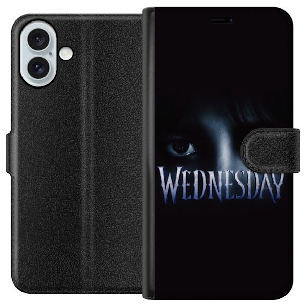 Apple iPhone 16 Plus Tegnebogsetui Wednesday Addams