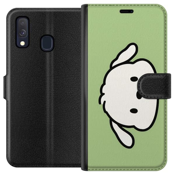 Kompatibel Tegnebogsetui til Samsung Galaxy A40 Snoopy Flip