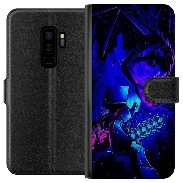 Kompatibel Tegnebogsetui til Samsung Galaxy S9+ Minecraft
