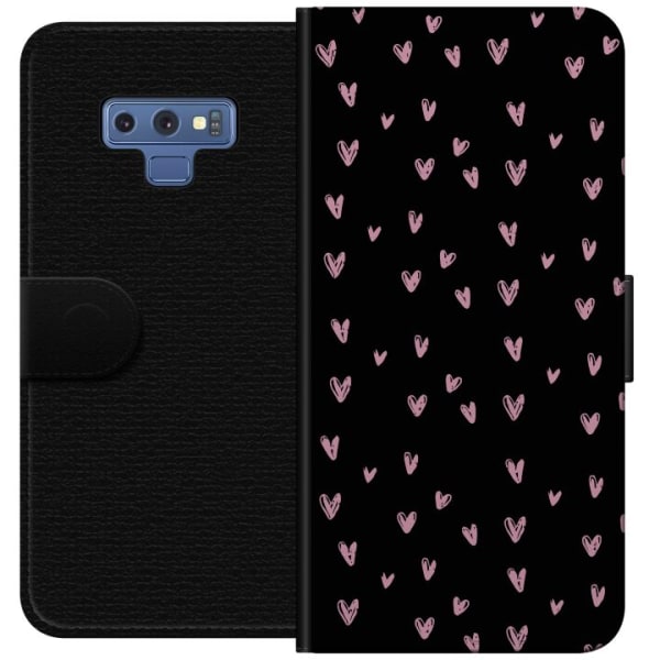 Samsung Galaxy Note9 Plånboksfodral Små Hjärtan