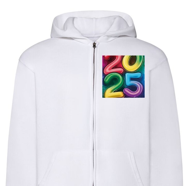 Zip-Hoodie | Hættetrøje med Lynlås til Voksne Nytår 2025