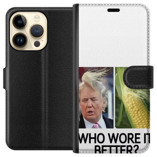 Apple iPhone 14 Pro Lompakkokotelo Trump