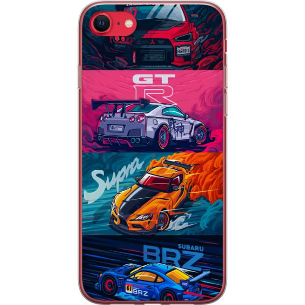 Apple iPhone SE (2020) Gennemsigtig cover Subaru Racing