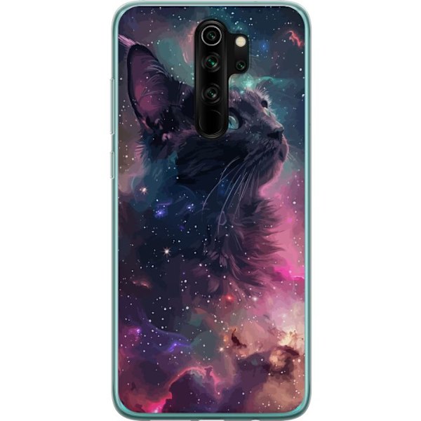 Xiaomi Redmi Note 8 Pro  Genomskinligt Skal Katten i Galaxen