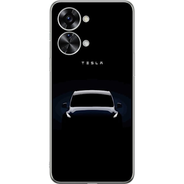 OnePlus Nord 2T Läpinäkyvä kuori Tesla