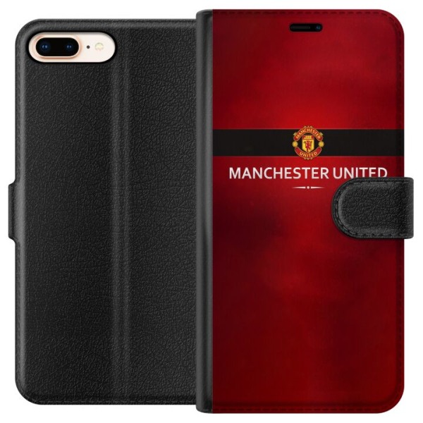 Apple iPhone 8 Plus Lompakkokotelo Manchester United
