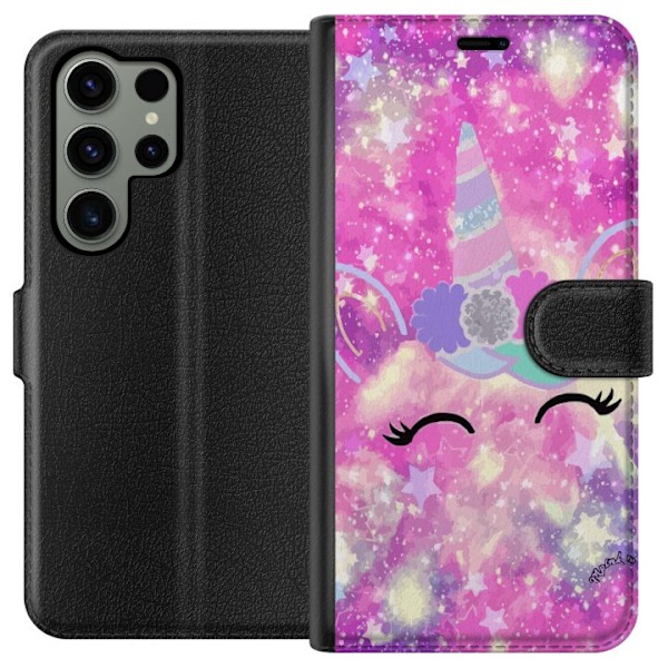 Samsung Galaxy S23 Ultra Plånboksfodral Unicorn-ansikte