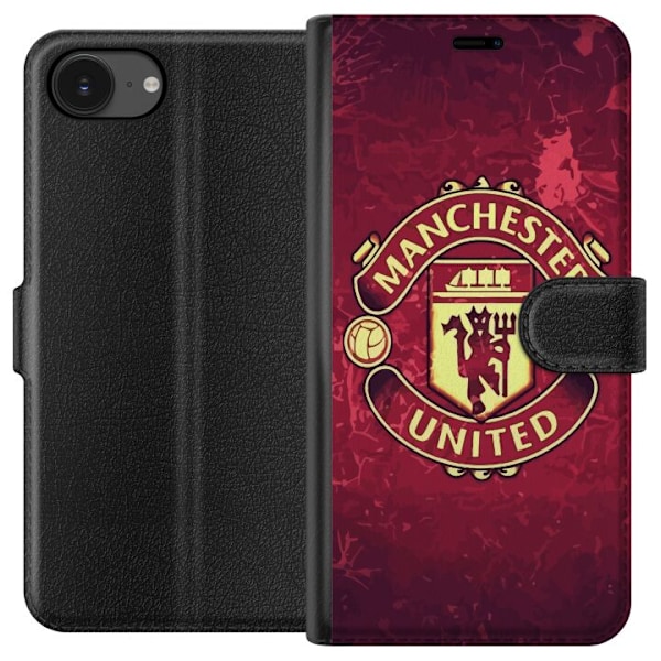 Apple iPhone 16e Lompakkokotelo Manchester United FC