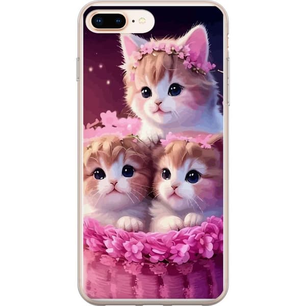 Kompatibelt Mobilskal till Apple iPhone 8 Plus Katter