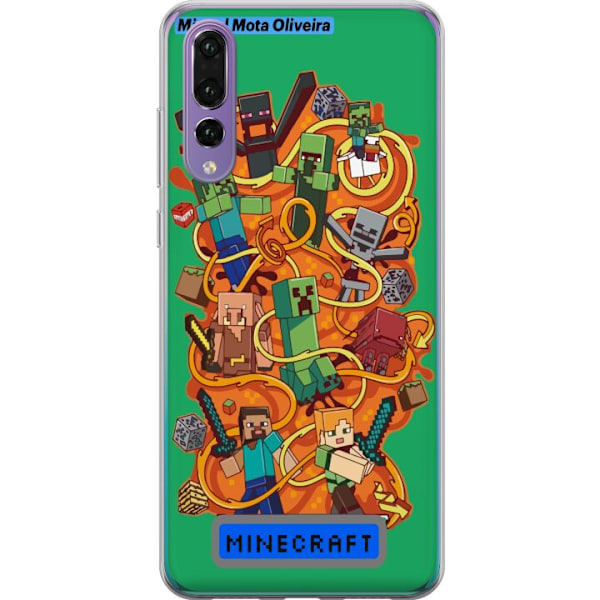 Huawei P20 Pro Genomskinligt Skal Minecraft