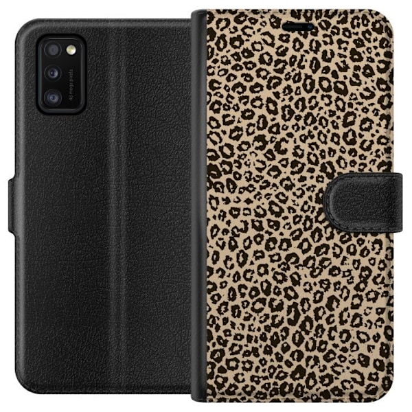 Samsung Galaxy A41 Tegnebogsetui Leopard Mønster