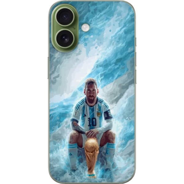 Kompatibelt Mobildeksel til Apple iPhone 17 Lionel Messi Världsmästare blå